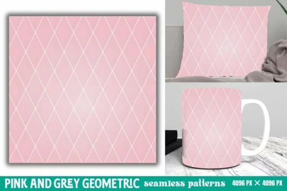Download Pink and Grey Geometric Digital Paper - Paper Collection