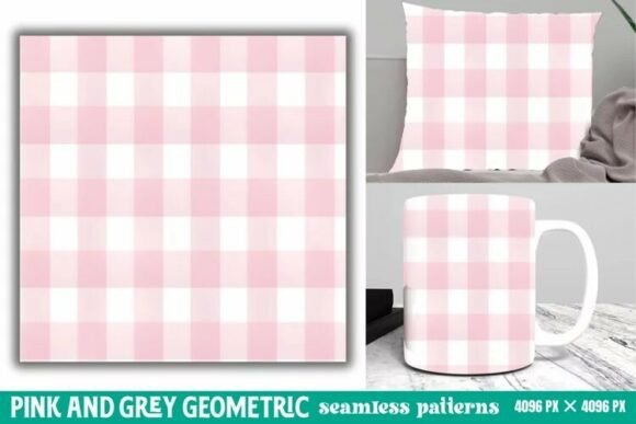 Download Pink and Grey Geometric Digital Paper - Paper Collection