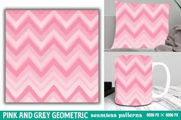 Download Pink and Grey Geometric Digital Paper - Paper Collection