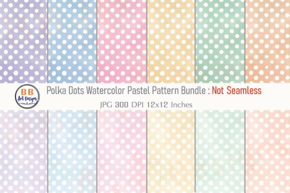 Download Watercolor Polka Dot Pattern Paper JPG - Paper Collection