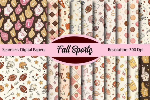 Download Football Fall Sports SeamleDigital Paper - Paper Collection