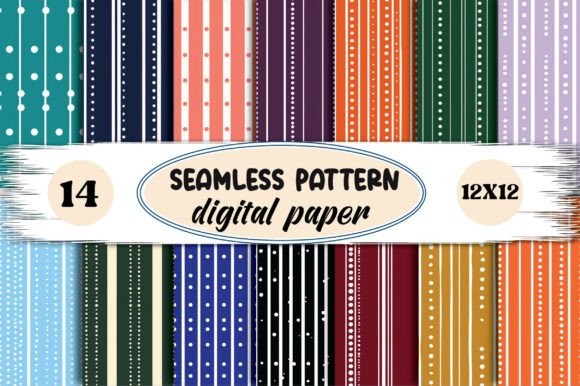Download Seamless Stripe Digital Paper - Paper Collection