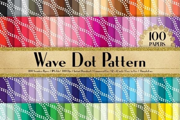 Download Seamless Wave Dot Pattern Papers - Paper Collection