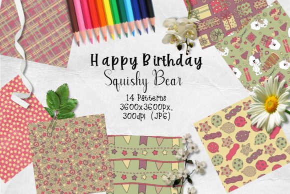 Download Happy Birthday Plushy Polar Bear Paper - Paper Collection