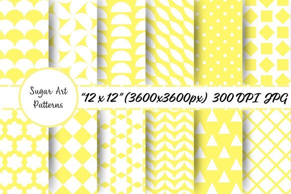 Download Pastel Geometric Yellow Digital Paper - Paper Collection