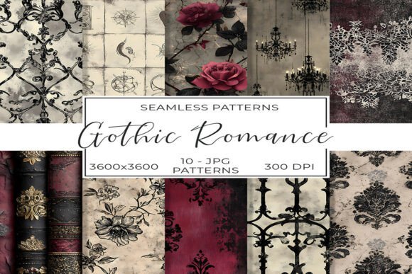 Download Dark Gothic Romance Seamless Paper - Paper Collection