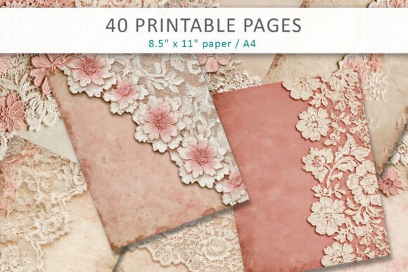 Download Shabby Chic Lace Digital Paper - Shabby Collection
