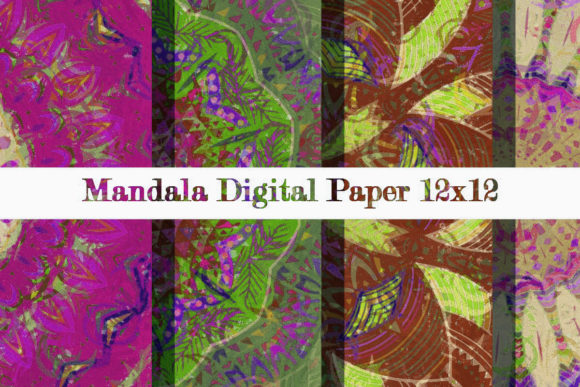 Download Mandala Digital Paper 12x12 7 - Paper Collection