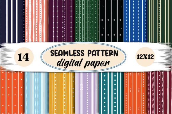 Download Seamless Stripe Digital Paper - Paper Collection
