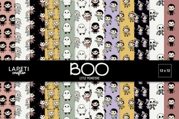Download Cute Halloween Kids Digital Paper - Paper Collection