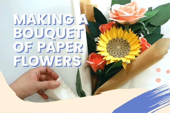 Download Making a Bouquet of Paper Flowers - Paper Collection