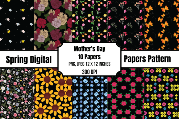 Download Mother's Day Spring Digital Papers - Paper Collection