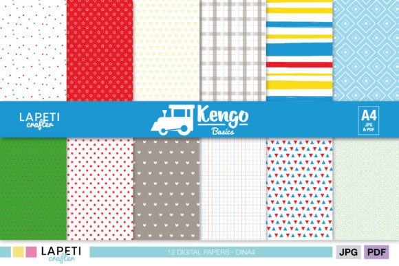 Download Colorful Digital Paper Pack, Basic Print - Paper Collection